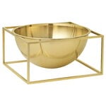 Platters & bowls, Kubus Centrepiece bowl, large, gold-plated, Gold