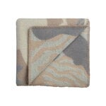 Røros Tweed Fugl og fisk throw, 100 x 135 cm, grey - beige