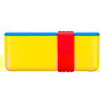 Lunch box Bistro con posate, rosso-blu-giallo-verde