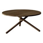 Bertha coffee table, 90 cm, dark oak