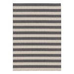 Plastic rugs, Big Stripe In-Out rug, melange grey - light sand, Gray