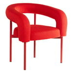 Armchairs & lounge chairs, Boa chair, red - red Kvadrat Vidar 3, 542, Red
