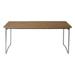 Patio tables, Table B31, 170 x 92 cm, galvanized steel - teak, Natural