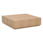 Couchtische, Box Beistelltisch, 90 x 90 x 27 cm, Eiche, Natur