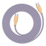 Avolt Cable 1 Cable de carga USB-C, 2 m, brillo lavanda, Avolt x Bauhaus-Archiv