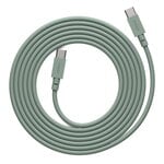 Mobile accessories, Cable 1 USB-C to USB-C charging cable, 2 m, oak green, Green