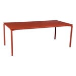 Tavoli da patio, Tavolo Calvi 195 x 95 cm, red ochre, Rosso