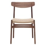 Dining chairs, CH23 chair, oiled walnut - natural cord, Natural