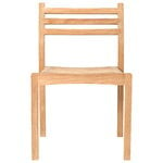 Patio chairs, AH501 Outdoor side chair, teak, Natural