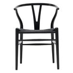 Carl Hansen & Søn CH24 Wishbone Stuhl, Buche schwarz - Kordel schwarz