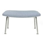 Carl Hansen & Søn CH446 Wing footstool, stainless steel - light grey