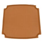 Seat cushions, CH24 Wishbone cushion, light brown leather Loke 7050, Brown