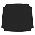 Seat cushions, CH24 Wishbone cushion, black leather Loke 7150, Black