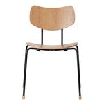 VLA26T Vega chair, black - lacquered oak