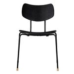 Chaises de salle à manger, Chaise VLA26T Vega, noir - chêne noir, Noir