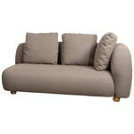 Outdoor sofas, Capture 2-seater sofa, left module, taupe, Brown