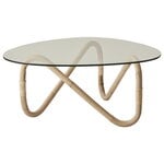 Tables de jardin, Table basse Wave, naturel - transparent, Transparent