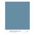 Wandfarben, Farbmuster, 018 ERNEST – warmes Mittelblau, Blau