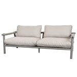 Outdoor-Sofas, Sticks 2-Sitzer-Sofa mit Kissen, Taupe - Sandbeige, Grau