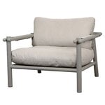 Outdoor lounge chairs, Sticks lounge chair with cushion, taupe - sand, Gray