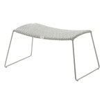Patio chairs, Breeze footstool, white grey, Gray