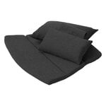 Cuscini e coperte, Set cuscino per sedia Breeze con schienale alto, nero, Nero