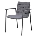 Core armchair, stackable, grey
