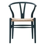 Chaises de salle à manger, Chaise CH24 Wishbone, Mer du Nord douce - corde naturelle, Naturel