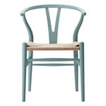 Ruokapöydän tuolit, CH24 Wishbone tuoli, soft pewter - paperinaru, Luonnonvärinen