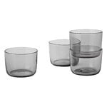 Muuto Corky verres, bas, ensemble de 4, gris