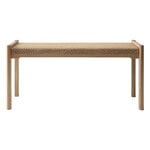 Benches, Detalji bench, 100 cm, oak - papercord, Natural