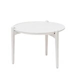 Tables basses, Table basse Aria, 50 cm, modèle bas, blanc, Blanc