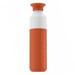 Trinkflaschen, Dopper Trinkflasche, 350 ml, isoliert, Terracotta Tide, Braun