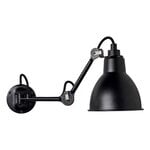Wall lamps, Lampe Gras 204 wall lamp, round shade, black, Black