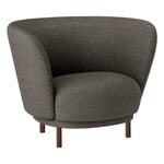 Armchairs & lounge chairs, Dandy armchair, walnut stained beech - Sacho Safire 001, Grey