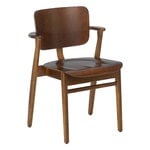 Artek Domus chair, stained walnut