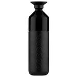 Trinkflaschen, Dopper Trinkflasche, 1 l, isoliert, schwarz, Schwarz