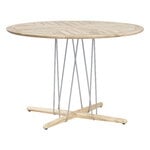 Terassipöydät, Embrace E022 ruokapöytä, 110 cm, tiikki, Luonnonvärinen