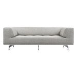 Delphi 2-istuttava sohva, harjattu alumiini - harmaa Bardal 220