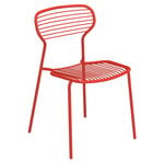 Patio chairs, Apero chair, scarlet red, Red