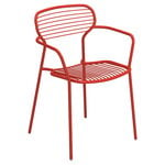 Terassituolit, Apero käsinojallinen tuoli, punainen, Punainen