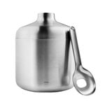 Wine & bar, Insulated ice bucket with spoon, 1,4 L, stainless steel, Silver