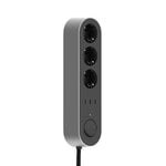 palett3 Edgar power bar, satin aluminium