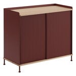 Sideboards & dressers, Enfold sideboard, 94,5 cm, high, oak - deep red, Natural