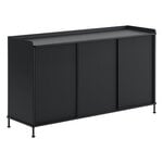 Sideboards & dressers, Enfold sideboard, 148 cm, high, black, Black