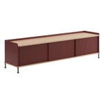 Sideboards & dressers, Enfold sideboard, 186 cm, low, oak - deep red, Natural