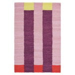 Cotton rugs, Rytmi rug, pink, Red