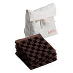 Baina Gift set 04, face cloth 30 x 30 cm, 4 pcs, tabac - ivory