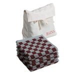 Baina Gift set 06, face cloth 30 x 30 cm, 4 pcs, cement - rhus