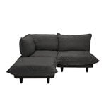 Outdoor sofas, Paletti sofa, 3 modules, left, thunder grey, Gray